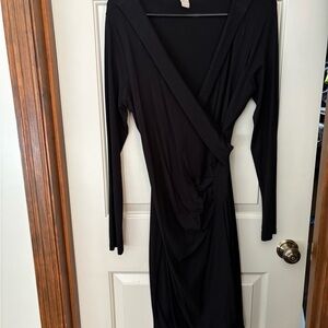 Banana Republic Black Long Sleeve Dress